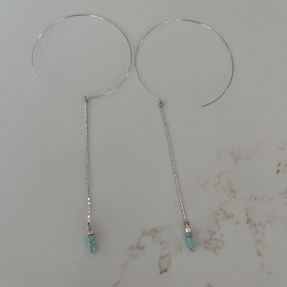 Free People Earrings Turquoise